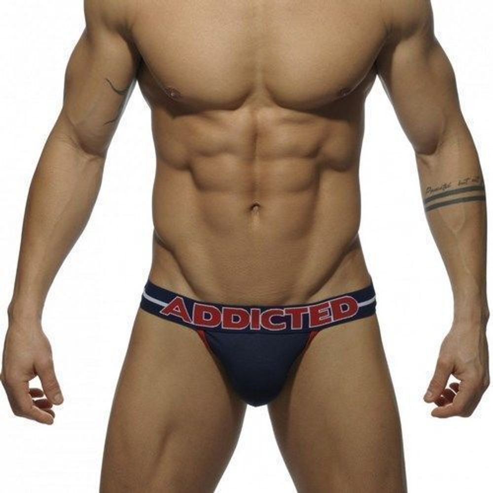 Мужские трусы джоки с широкой резинкой ADDICTED Темно-синие