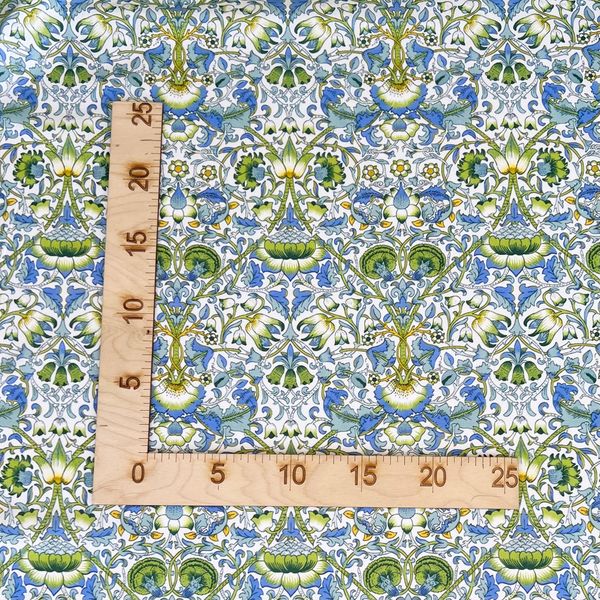 отрез 60 см , НЕБЕСНЫЙ ЛОТОС, У. МОРРИС, 100% хлопок Handmade Fabrics 3