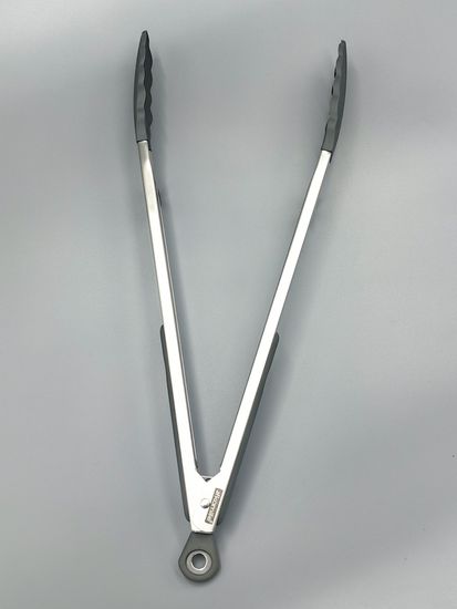 Щипцы силиконовые 35,5 см Kamille КМ 7513 с ручками из нержавеющей стали