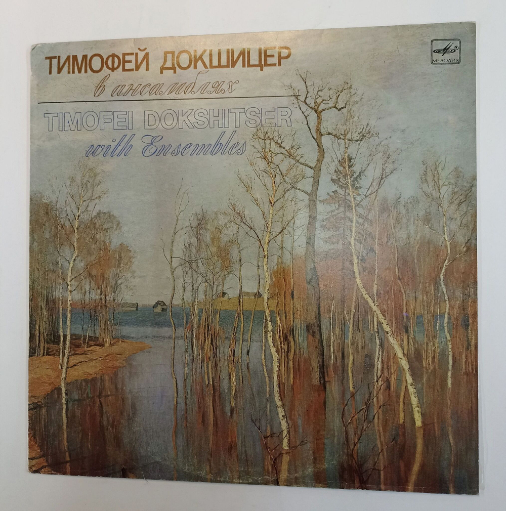 Винтажная виниловая пластинка LP Тимофей Докшицер В Ансамблях (СССР 1989)