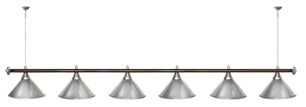 Лампа STARTBILLIARDS 6 пл. (плафоны золотые,штанга золотая,фурнитура золото)