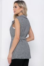 Жилет Амстердам (черно-белый) Б12064 LT Collection