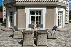 "Неаполь" обеденная группа плетеная из искусственного ротанга, цвет бежевый