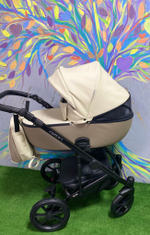Коляска  OZON Ecco (2 в 1) (RIKO BASIC) 25 слоновая кость-бежевый