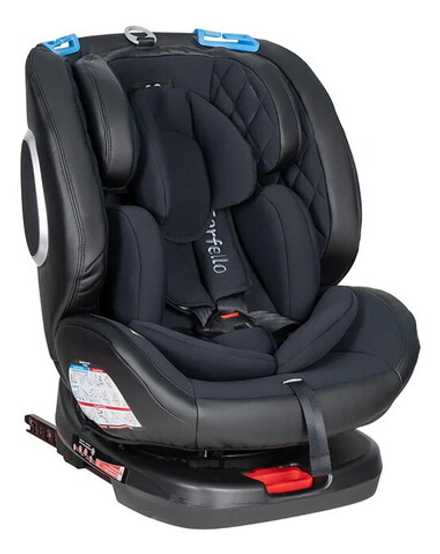 Автокресло Farfello YB102A Isofix 0-36 кг Black PU/черный