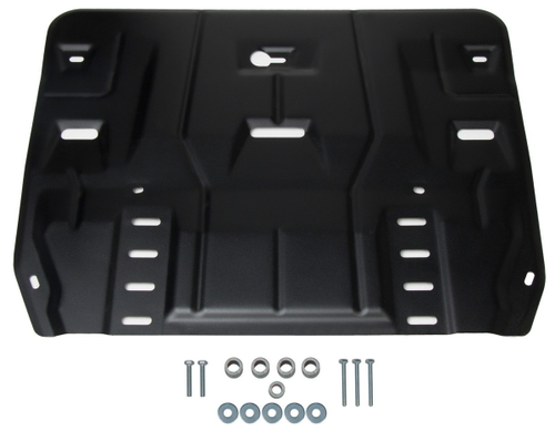 Защита картера и КПП AutoMax для Hyundai Sonata VIII (V - 2.0; 2.5) 2019-н.в./Kia K5 (V - 2.0; 2.5) 2020-н.в., сталь 1.5 мм, с крепежом, штампованная, AM.2861.1