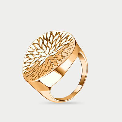 Кольцо женское из розового золота 585 пробы без вставок (арт. 08-107950)