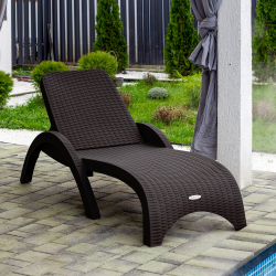 Шезлонг RATTAN Цвет: Коричневый