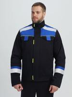 Костюм Бостон (тк.Саржа,320) брюки, т.синий/васильковый