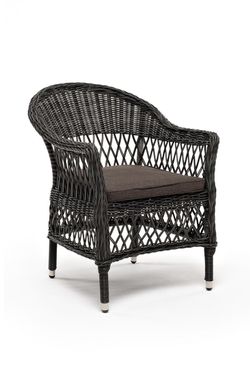 "Сицилия" плетеный стул из искусственного ротанга, цвет графит