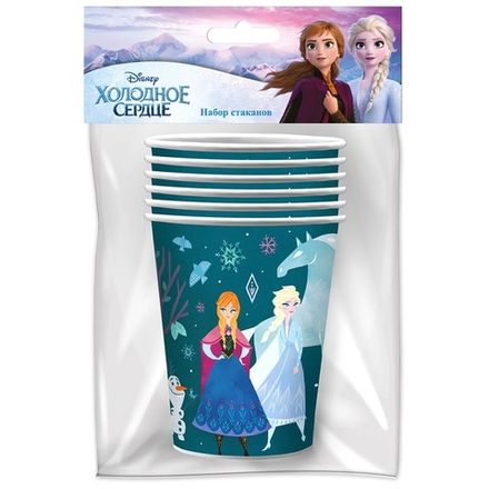 Стаканы "Холодное Сердце" стиль рисунок 250 мл