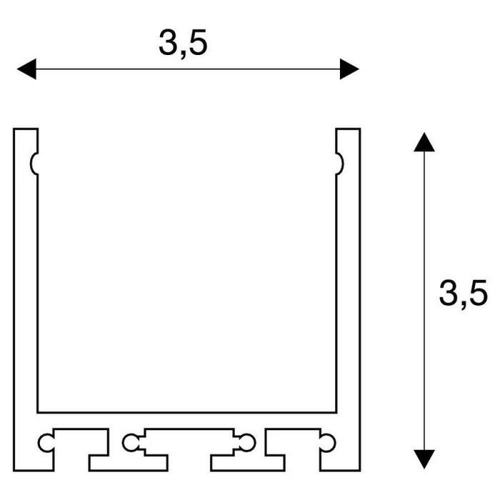 Профиль для светодиодной ленты SLV 213620