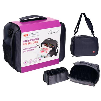 Сумка-органайзер для карандашей и маркеров 300 х 220 х 130 мм, ЗХК Сонет , с ремнём