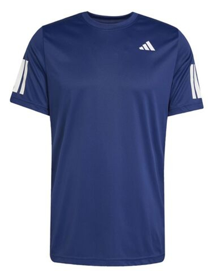 Теннисная футболка Adidas Club 3-Stripes - Blue