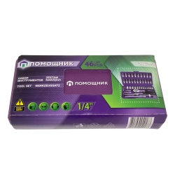 Набор инструментов 46пр. 1/4''(6гр.) Помощник 2462-5