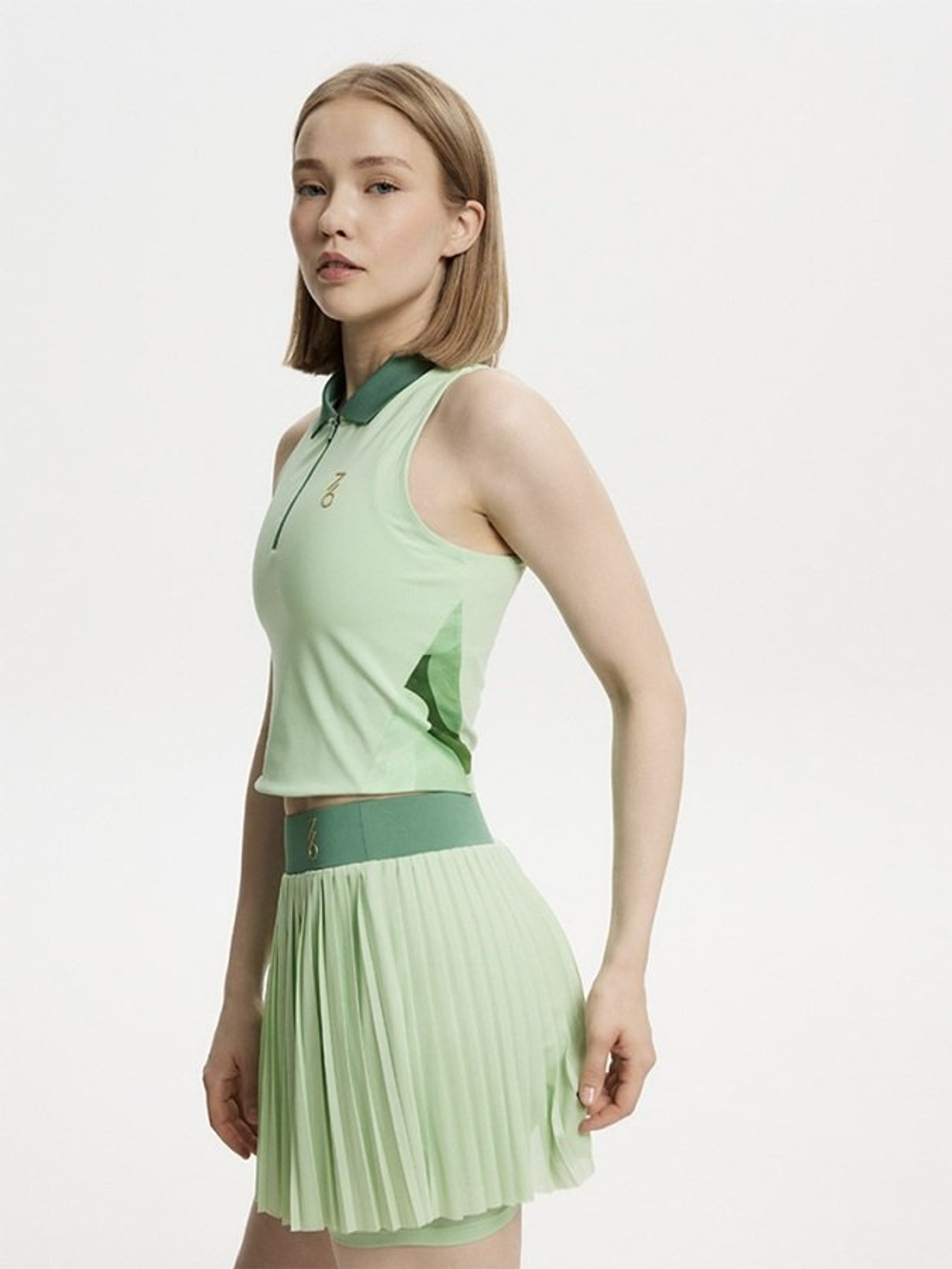 ОДЕЖДА ДЛЯ ТЕННИСА Женская, Топ SEVENSIX  Kris Top - Green Blossom .