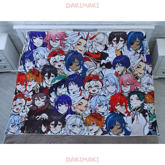 Плед Геншин Импакт арт. 195 (флис), 150х130 и 200х140 см