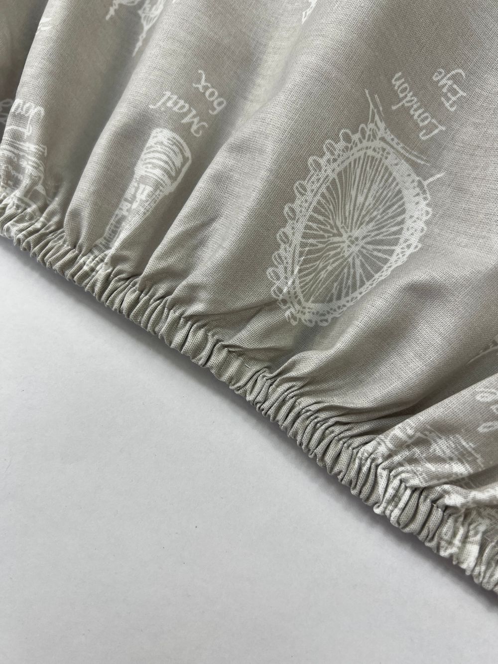 Постельное белье перкаль Сказка "Туманный альбион" евро Наволочка 50х70 см 2 шт Простынь на резинке 180x200 см Пододеяльник 200x215 см