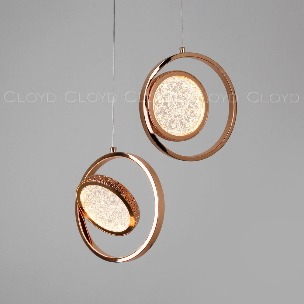 Подвесной светильник Cloyd RINGONE-B P1 / Ø24 см - золото (арт.11154)