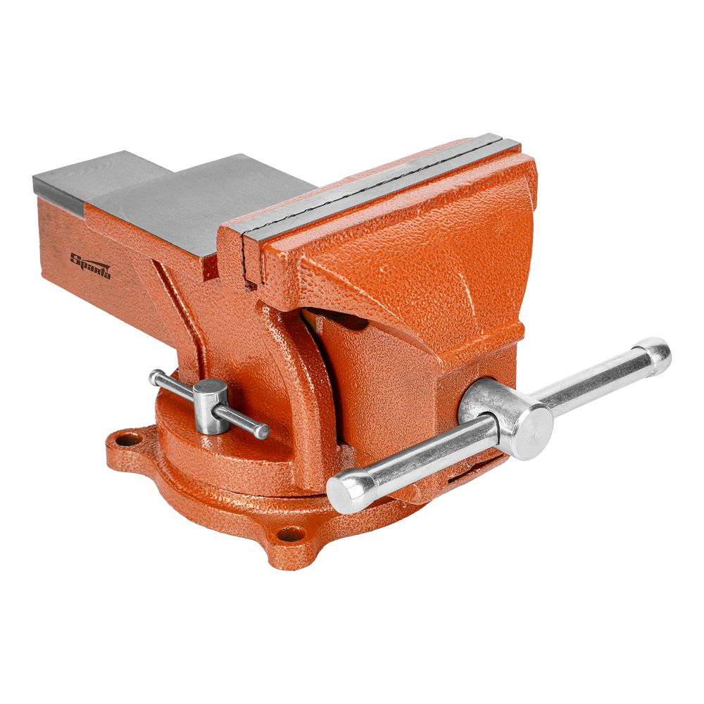 Тиски слесарные, 150 мм, поворотные, с наковальней Sparta