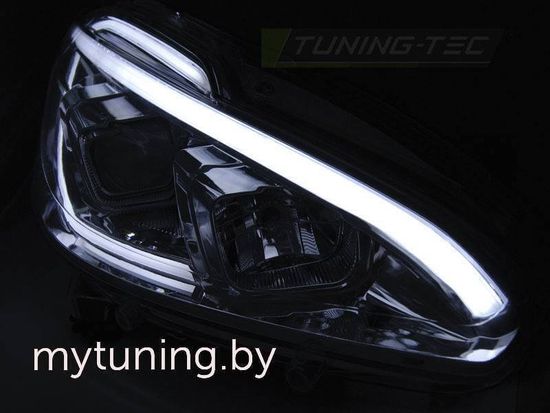 Передние фары TUBE LIGHT CHROME для Peugeot 208