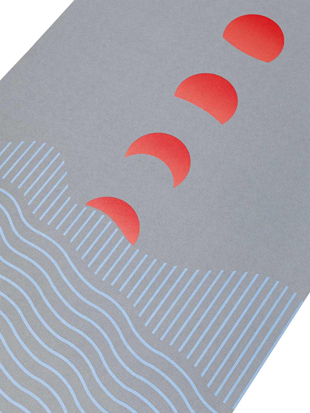 ULTRAцепкий 100% каучуковый коврик для йоги Ultra Eclipse Grey 185*68*0,5 см