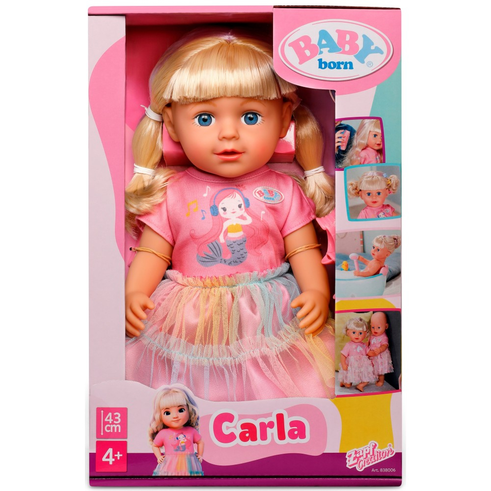 BABY born - Кукла CARLA 43 см + аксессуары для волос 838006