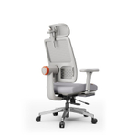 Эргономичное компьютерное кресло FoxGear NETZ модель M, серый (FG-NETZ-M-GY)