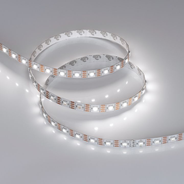Светодиодная лента Arlight 9,3W/m 60LED/m 5060SMD холодный белый 5M SPI-B60-10mm 12V White6000-PX1-RAM 037829