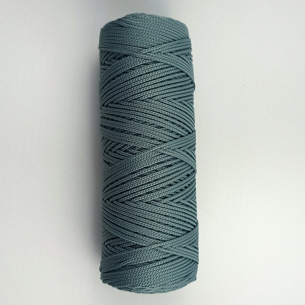 Полиэфирный шнур круглый 1 мм Серая ель