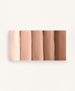 OYSHO Набор из пяти трусиков-бразильяно из полиамидной смеси, бежевый