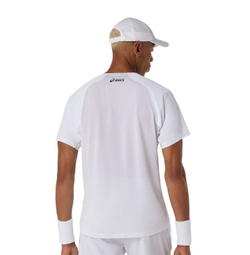 Мужская теннисная футболка Asics Match Short Sleeve - brilliant white