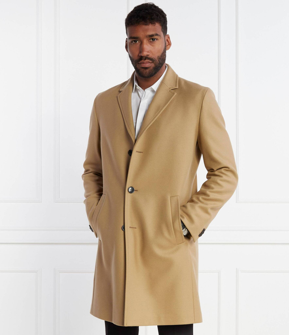 Хлопковое пальто malto HUGO - коричневый(50501968)