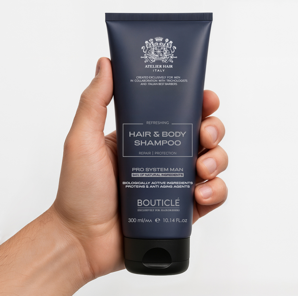 [Bouticle Man] Шамупнь для волос и тела - Hair and Body Shampoo 300 мл
