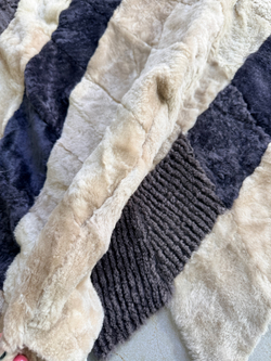 Покрывало меховое ковер из шкуры овчины