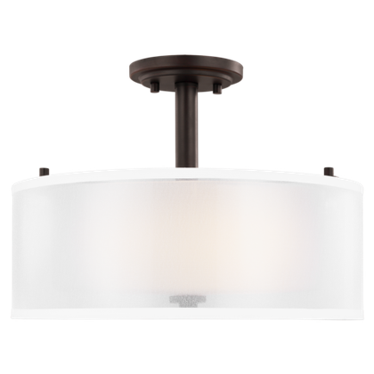 Потолочный светильник Visual Comfort Elmwood Park Two Light Semi-Flush Mount