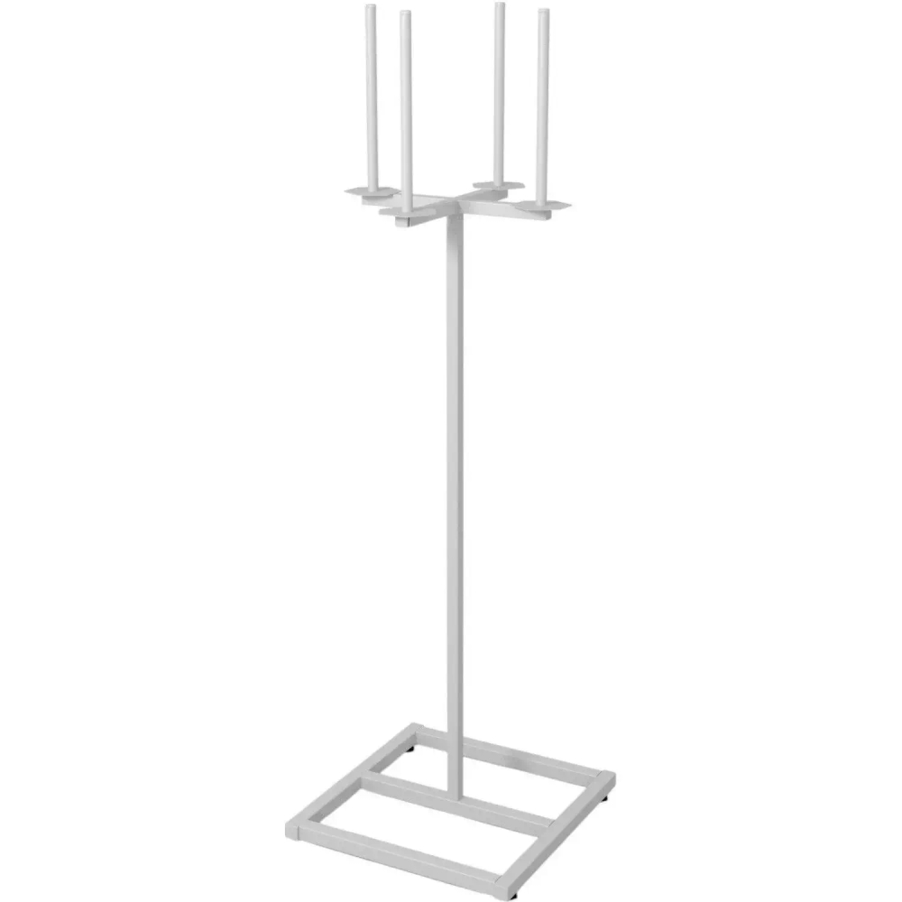 Пакетодержатель VZTO_напольный на 4 рулона, разборной, белый new