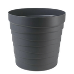 Кашпо "Бархан" с донышком (7,5л) Цв. Антрацит
