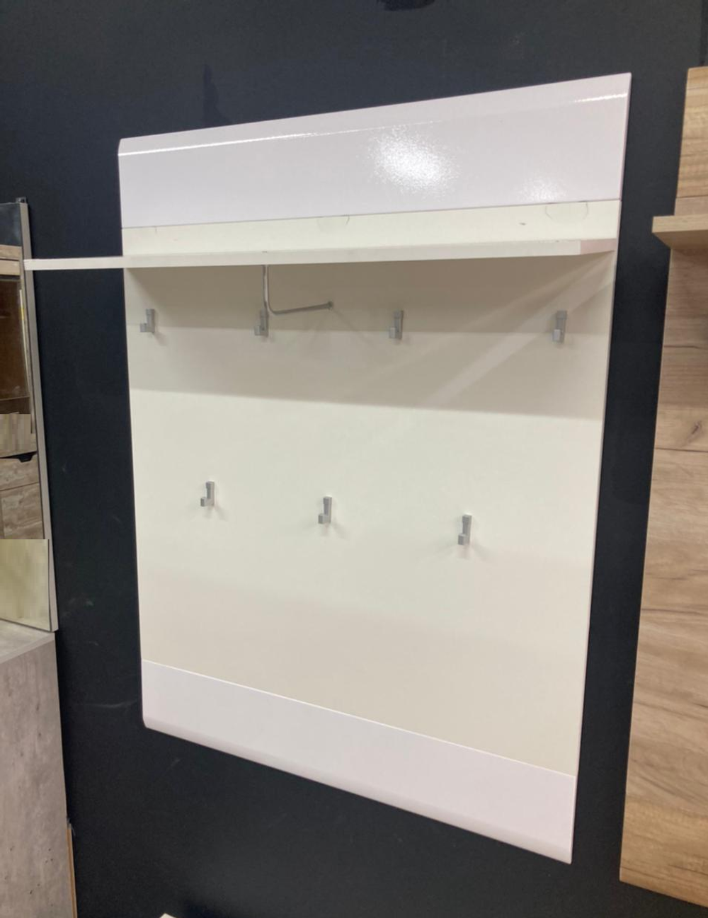 Панель вешалки Ультра белый/белый глянец