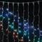 Светодиодный занавес 3*1 м., 350 разноцветных LED ламп, 24В., каучуковый белый провод, IP65, (AUG350-8-1EPRGB)