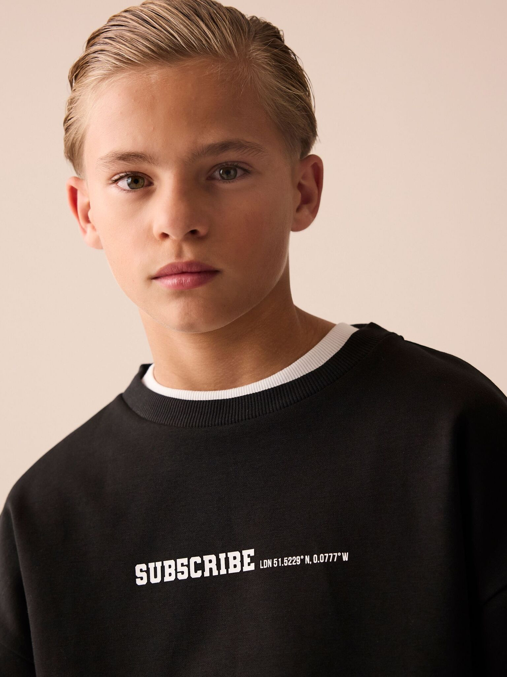 Толстовка и джоггеры в комплекте для мальчика Next E43-664, Черный