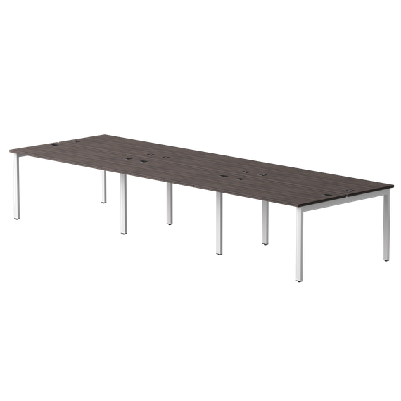 Бенч-система на 6 мест Everprof EVO на металлокаркасе 3540х670(1370)x755