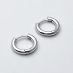 Ювелирные швензы Конго с родиевым покрытием, размер 13 мм, цена за пару