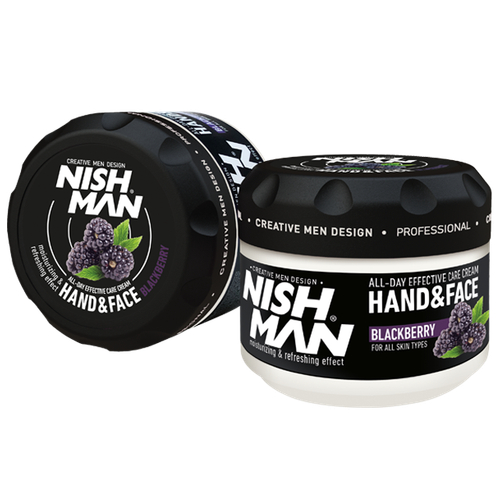 Nishman Hand & Face Care Cream Blackberry - Крем для рук и лица Ежевика 300 мл