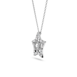 STELLA:PEND CZ WHITE/RHS