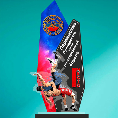 Акриловый приз Спортивная борьба 3517-220