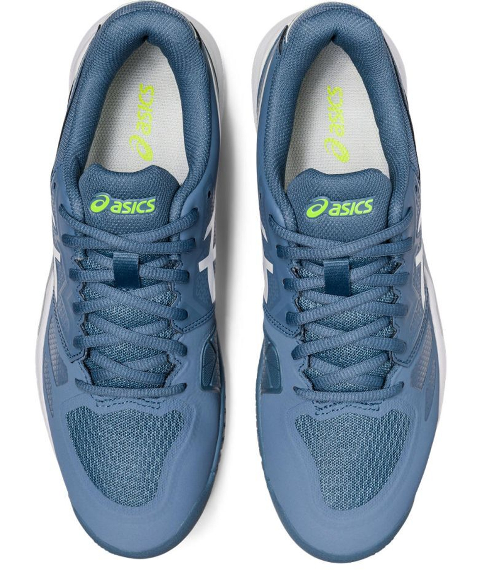 Мужские кроссовки теннисные Asics Gel-Challenger 13 - steel blue/white