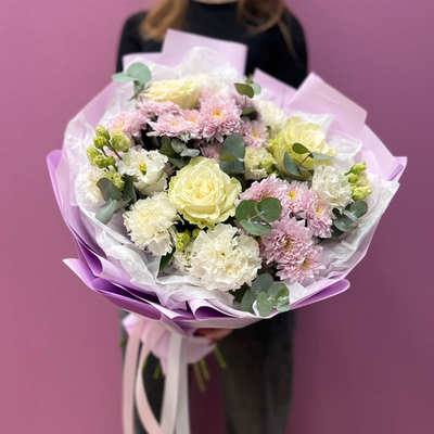 Букет "Пудровое облако" #32