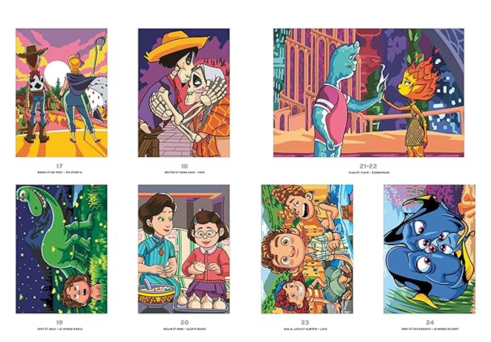 Hachette раскраска по номерам Coloriages au numéro -Раскраски Best of Pixar