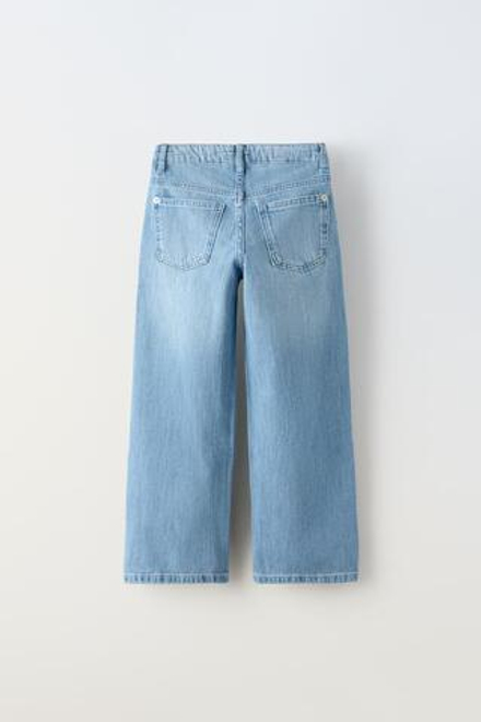 ZARA ДЖИНСЫ WIDE LEG, СИНИЙ